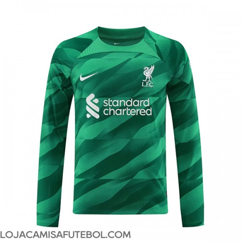 Camisa de Futebol Liverpool Goleiro Equipamento Alternativo 2023-24 Manga Comprida